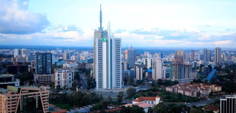 A photo of Nairobi high rise building