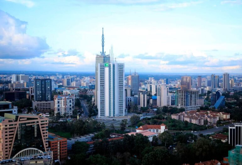 A photo of Nairobi high rise building